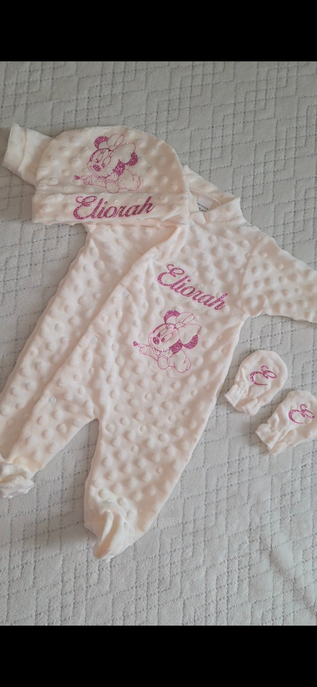 Ensemble minky 3pièces